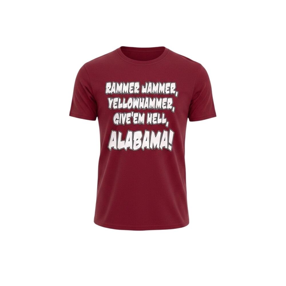 Delta Pro Weight Alabama Crimson Tide Rammer Jammer t-shirt medium